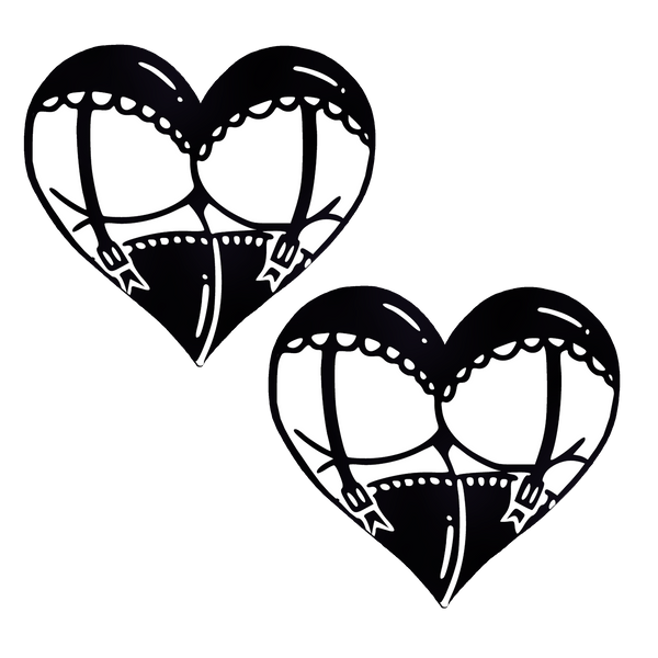 Cheeky Booty Heart Nipple Cover Pasties