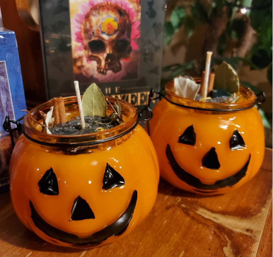 SAMHAIN / HALLOWEEN / FALL / Spell Candle / Ritual Candle