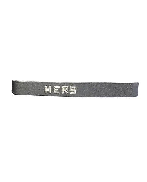 "HERS" Leather Collar - eld BWB-B26