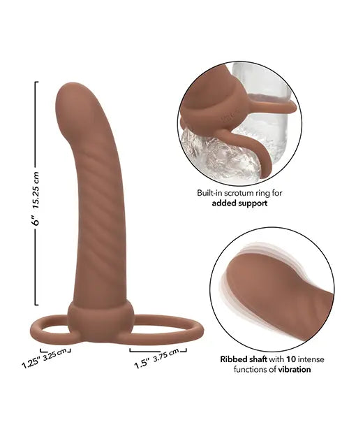 Performance Maxx Rechargeable Ribbed Dual Penetrator - eld SE1634-11
