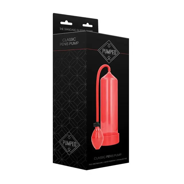 Shots Pumped Classic Penis Pump - eld SHTPMP001RED