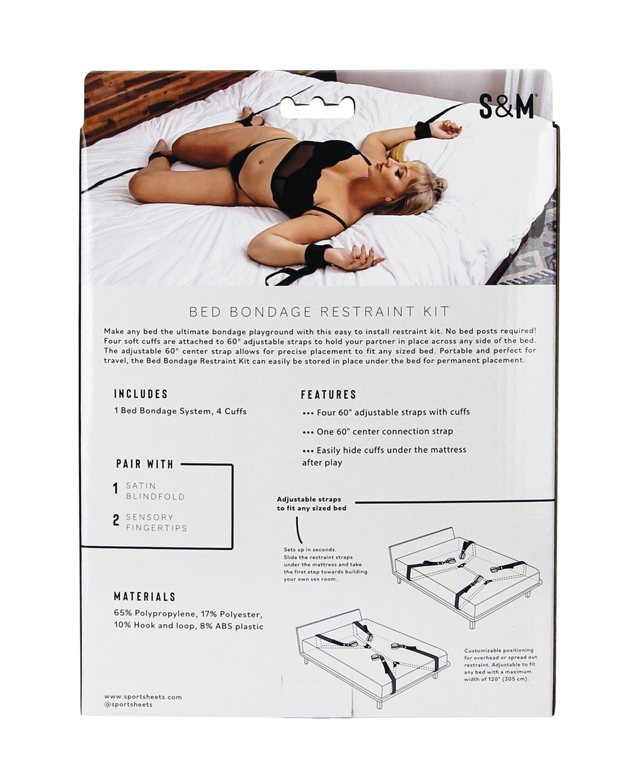Bed Bondage Restraint Kit - eld SS100-00