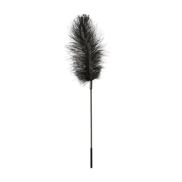 Body Tickler Ostrich Feather Black - eld SS700-01