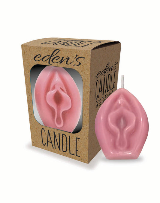 Eden's Candle Vanilla Scented Votive Vagina, Rose
