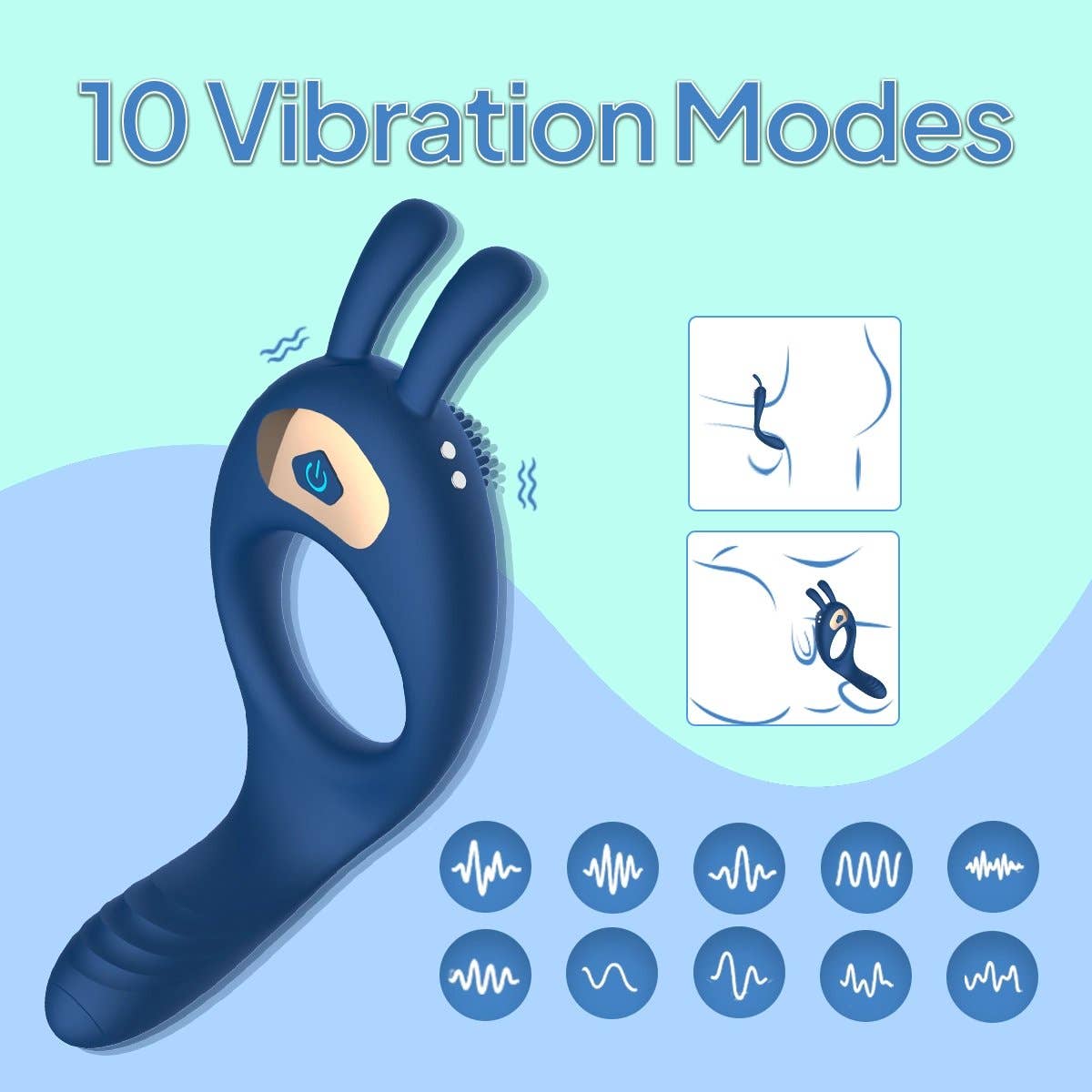 AIERSHA Axis Link App-Control Dual-Motor  Vibrator cock Ring
