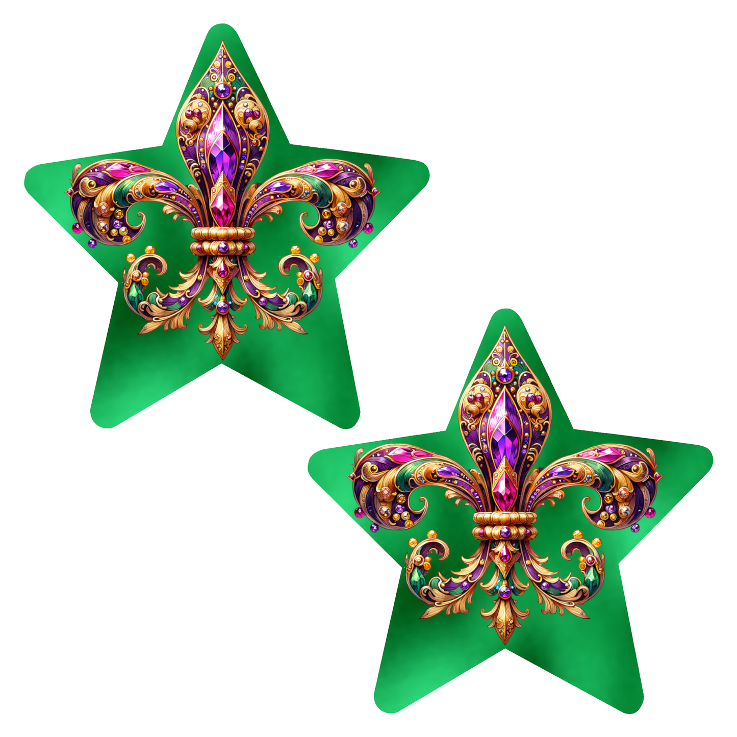 Mardi Gras St Louis Nipple Cover Pasties