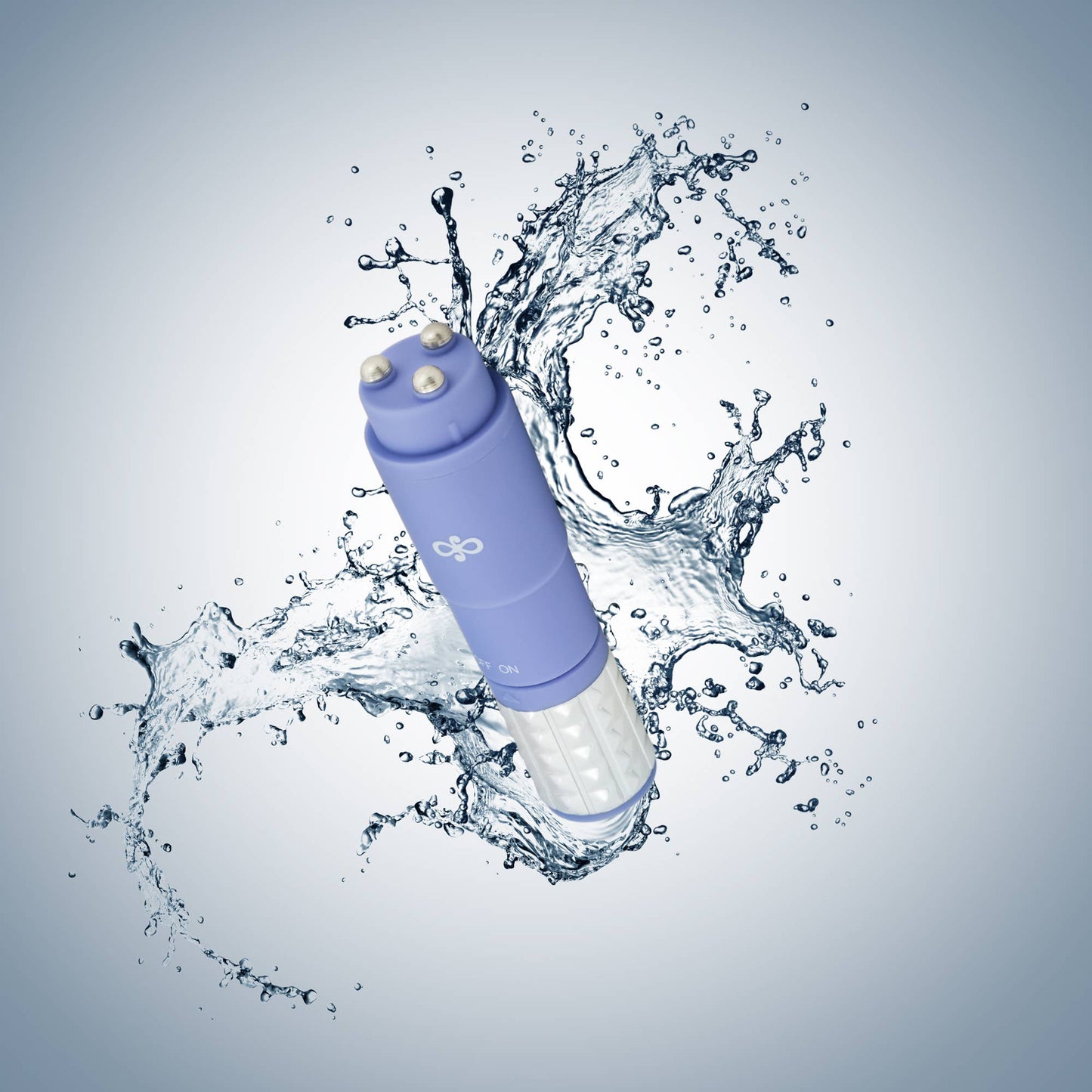 Rose Revitalize - 4" Silicone Mini Vibrator - 3 Attachments