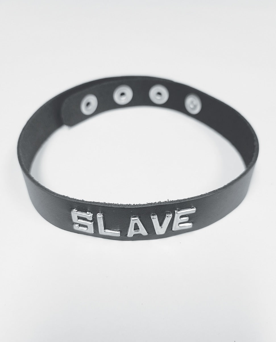 Slave Leather Collar Black - eld BWB-B2