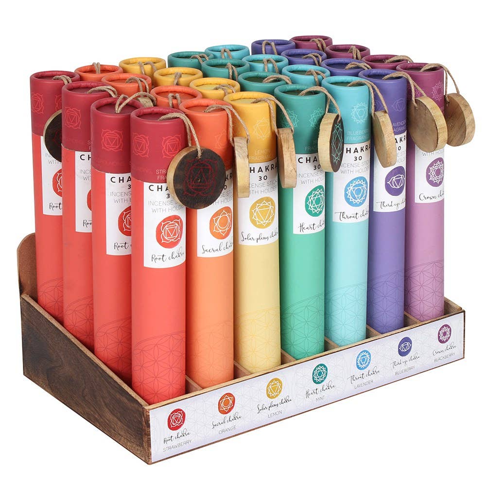 Seven Chakra Incense Display (28pcs)