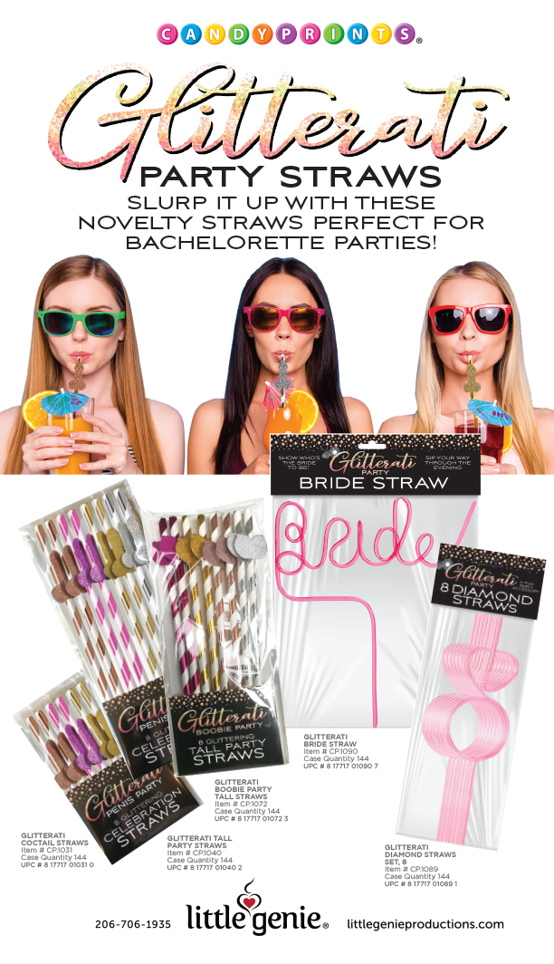 Glitterati Penis Cocktail Straws