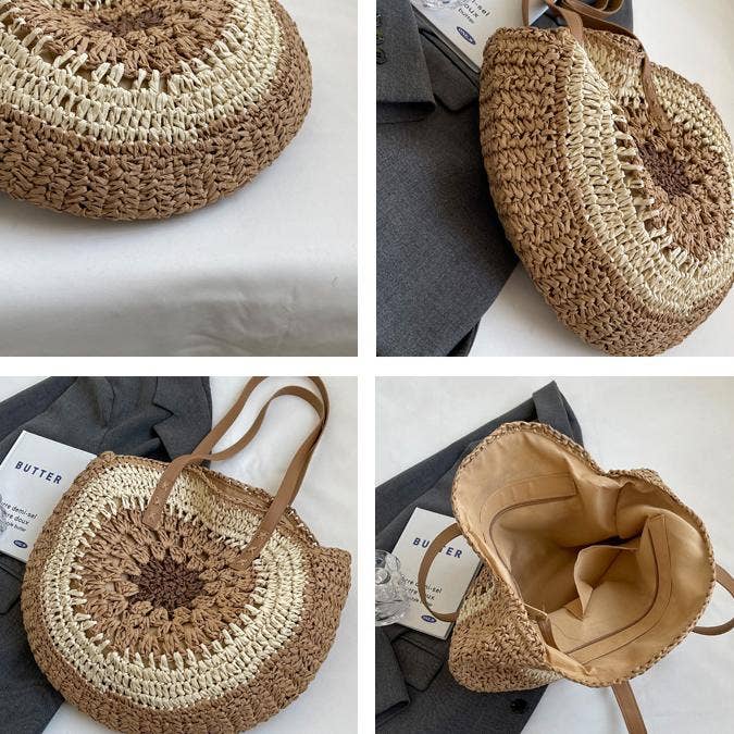 Seaside conch straw shoulder bag