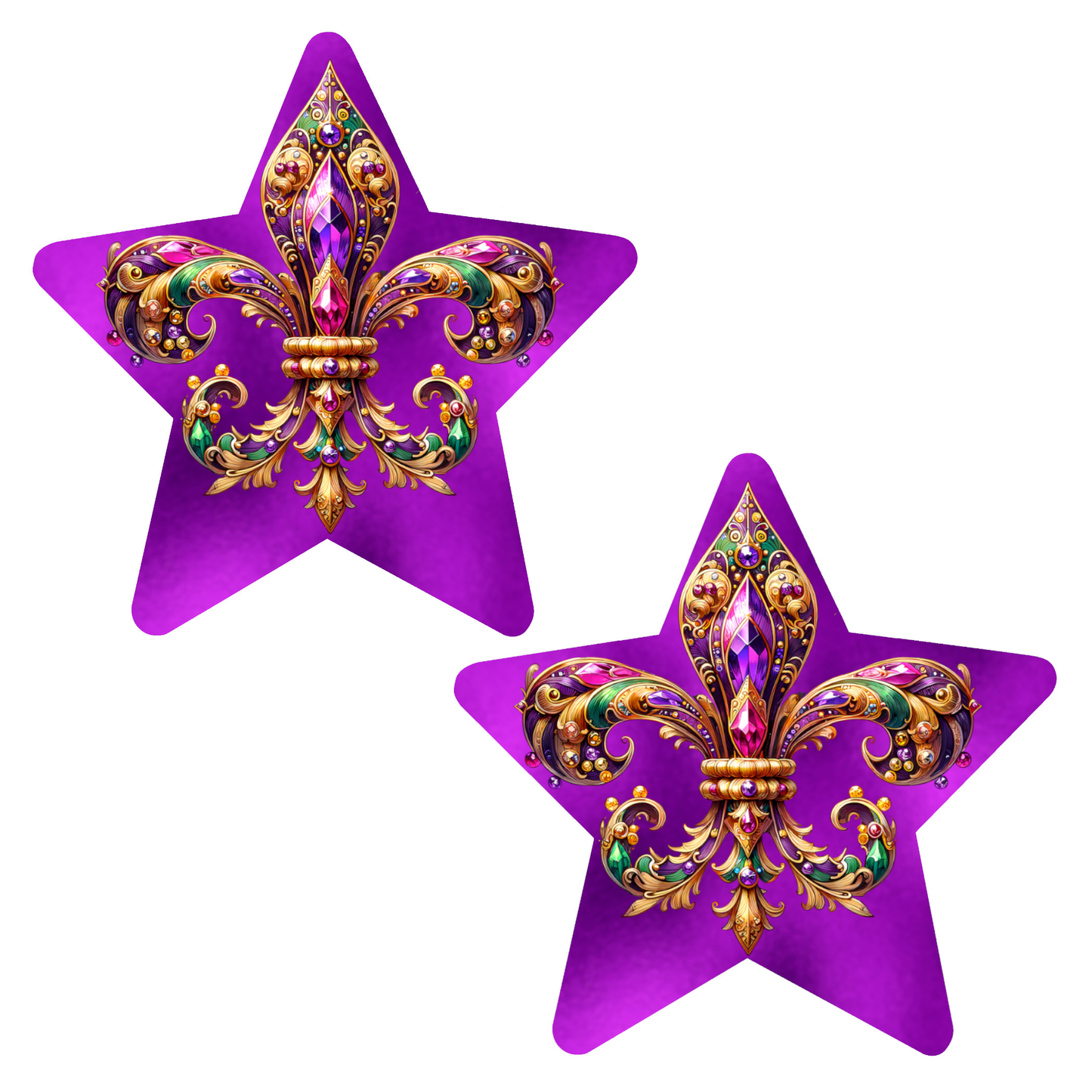 Mardi Gras St Louis Nipple Cover Pasties