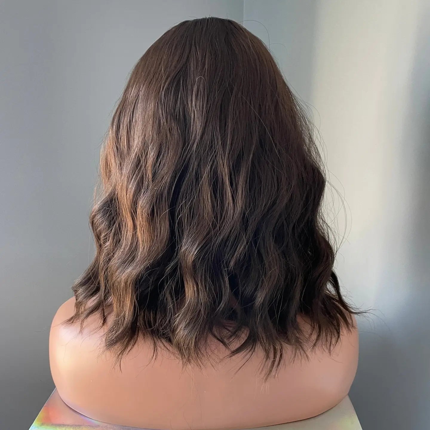 "Bianca" - Short Dark Brown Wig with Bangs