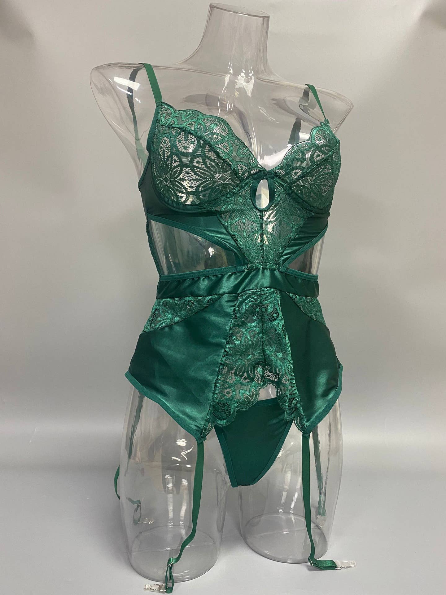 Sexy Lace Jumpsuit Bra Set