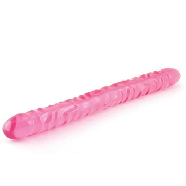 Dildo Double Ended 15-1/2" Jelly