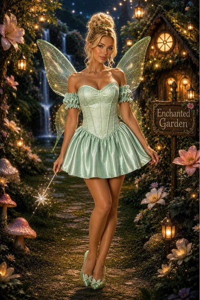 DC Enchanted Garden Fairy Corset Dress - TD-551