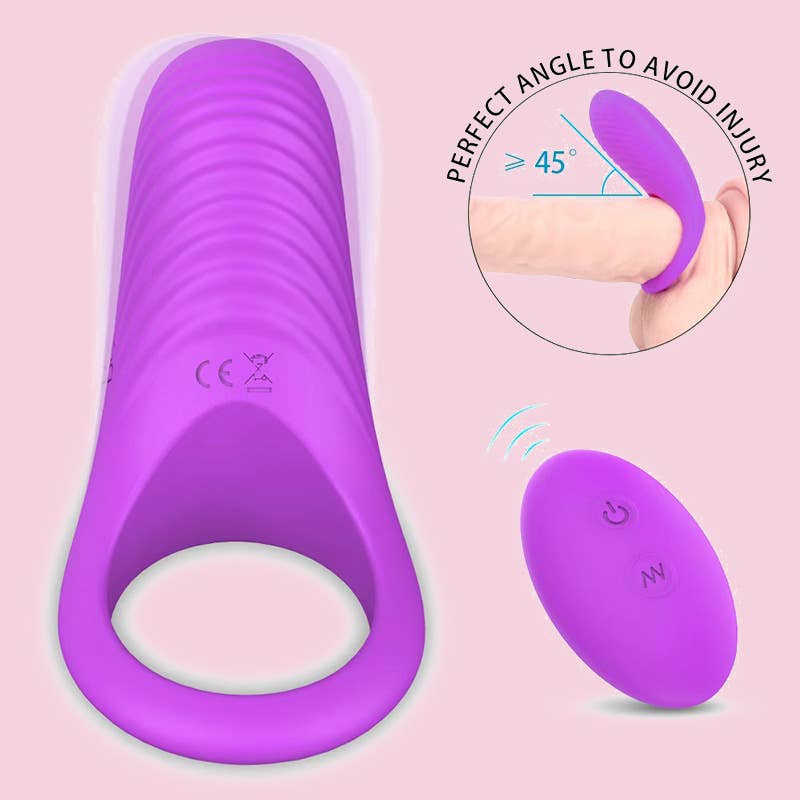Remote-controlled Wireless Vibrator Lock Ring