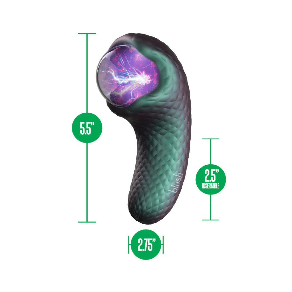 Enchanted Serpent Pulse Vibrator With Mystical Plasma Globe