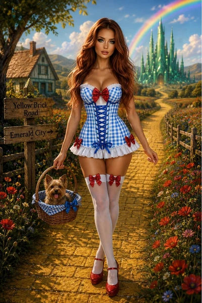 DC Yellow Brick Road Bustier Corset - LV-329
