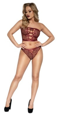DG Criss Cross Bra and Panty Set - 14121