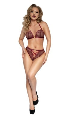 DG Stretch Floral Lace Bra Set - 14119